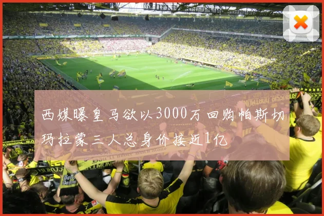 西媒曝皇马欲以3000万回购帕斯切玛拉蒙三人总身价接近1亿